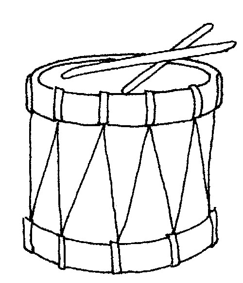 500x581 Drum Outline Clip Art