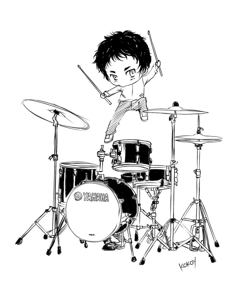 836x956 Drummer By Phoonku