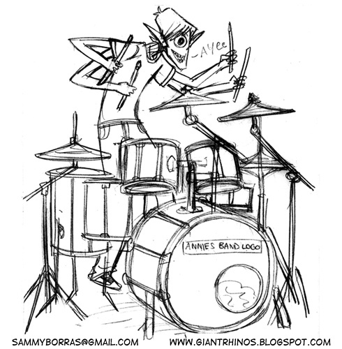 490x500 Lot 105 Drummer Sketch