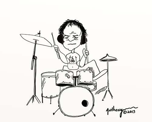 500x400 Dave The Drummer By Tonyp Famous People Cartoon Toonpool