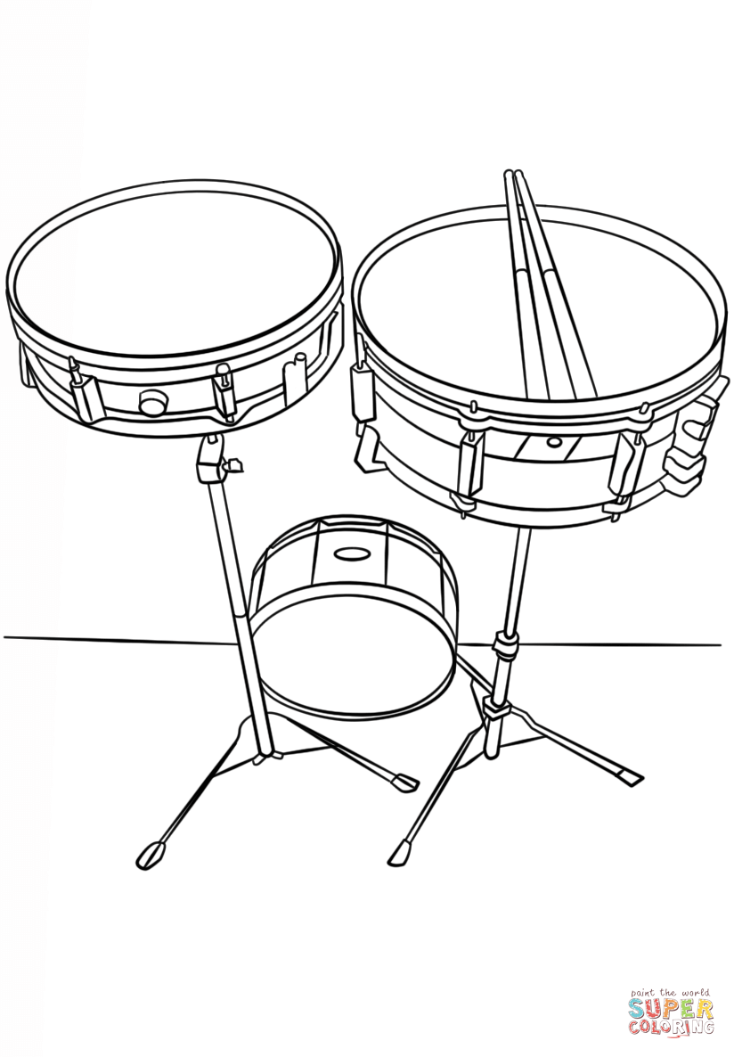 824x1186 Snare Drums Coloring Page Free Printable Coloring Pages