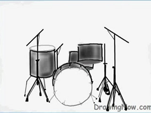 640x480 How To Draw A Drum Set