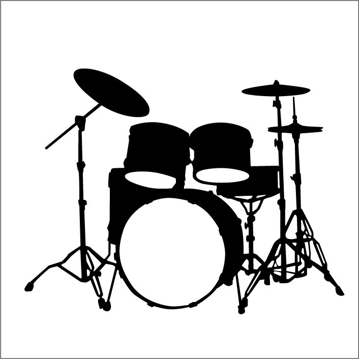 706x706 Drum Wall Decals
