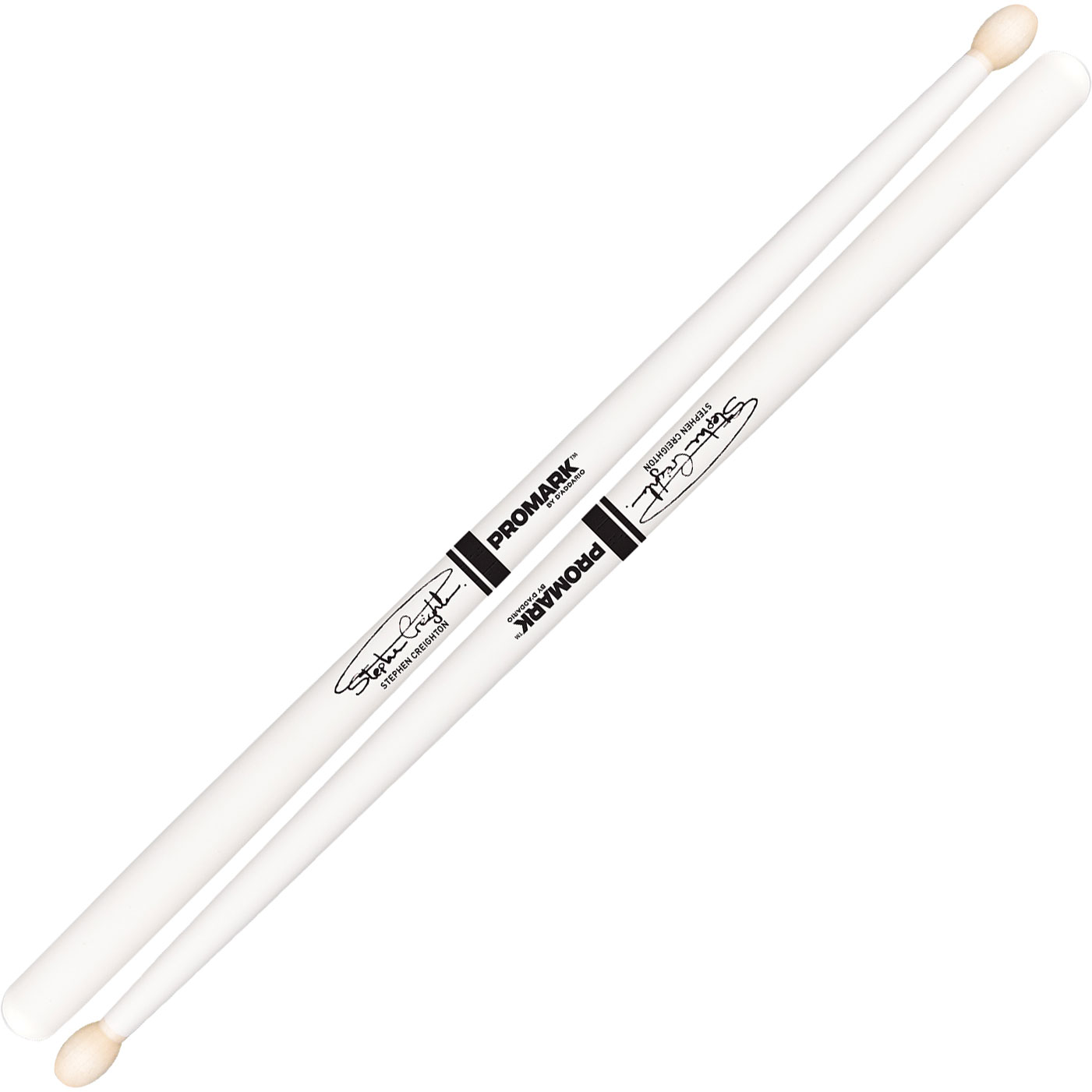 1401x1401 Promark Stephen Creighton Signature Painted White Pipe Band