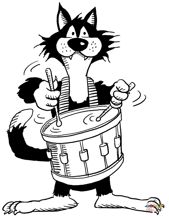 582x750 Drum And Drumsticks Coloring Page Free Printable Coloring Pages