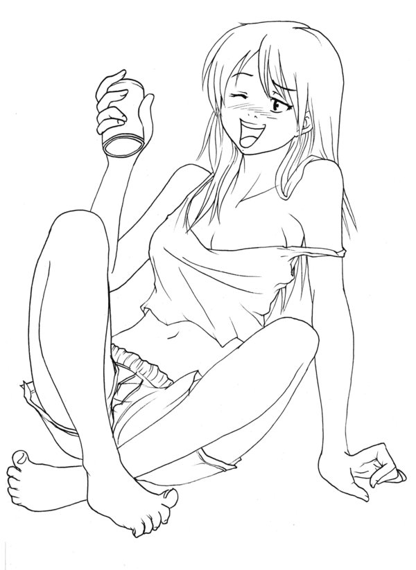 600x823 Drunk Girl By Mahenbu