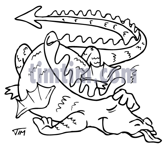 550x488 Free Drawing Of Dragon Drunk Bw From The Category Reptiles