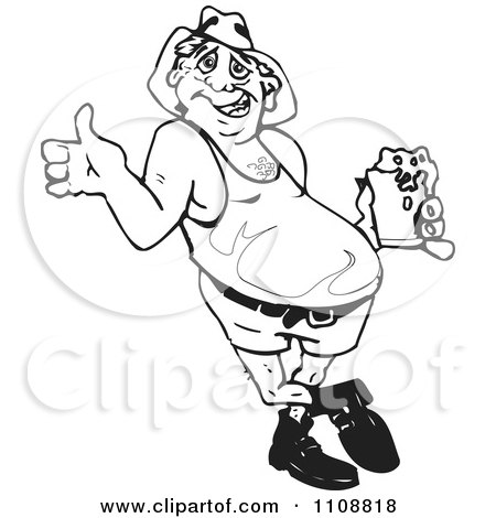 450x470 Clipart Illustration Of A Drunk Man Sitting On A Cooler