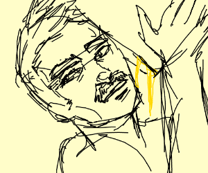 300x250 Drunk Man Drinking A Barrel Filled Of Honey