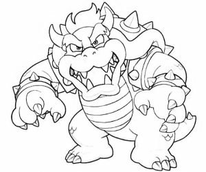 300x250 Dry Bowser Coloring Pages