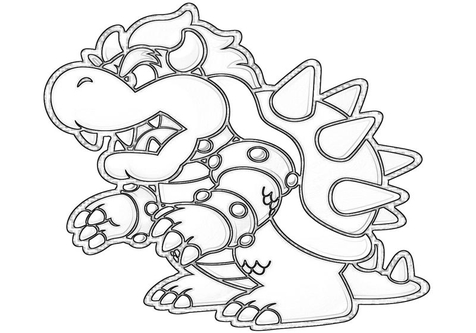 476x333 Bowser Coloring Page Image Clipart Images