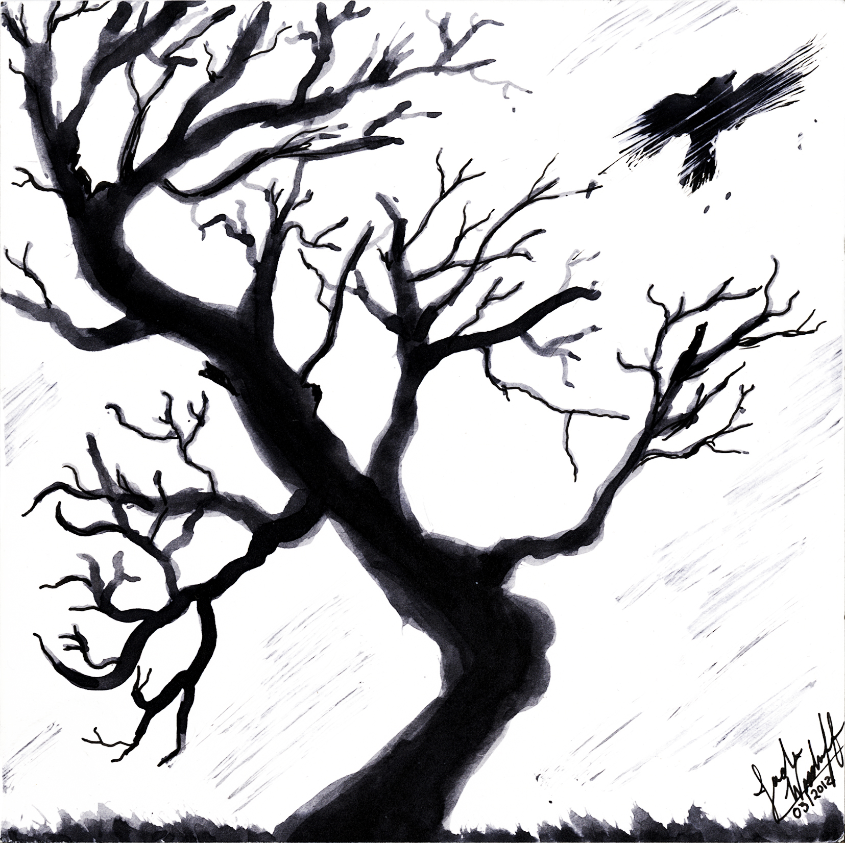 1655x1652 How To Draw A Dead Tree
