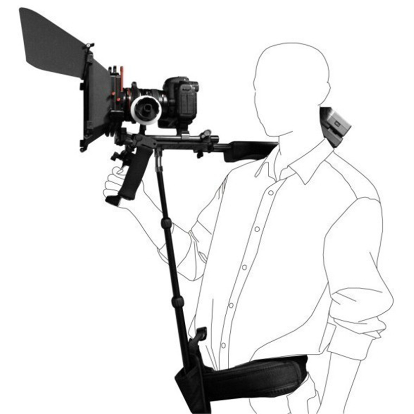 818x818 Dslr Rig Support Rod Belt Fit Shoulder Mount Video Camcorder