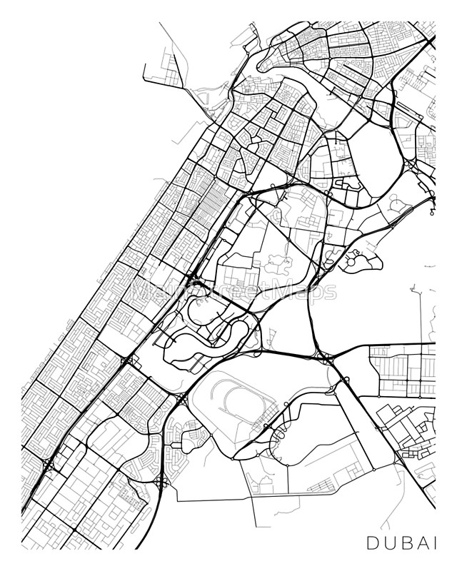 640x800 Dubai Map, Uae