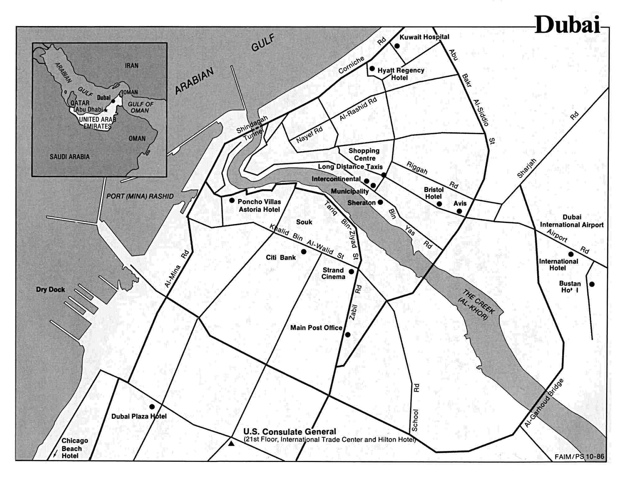 2005x1558 Dubai City Map