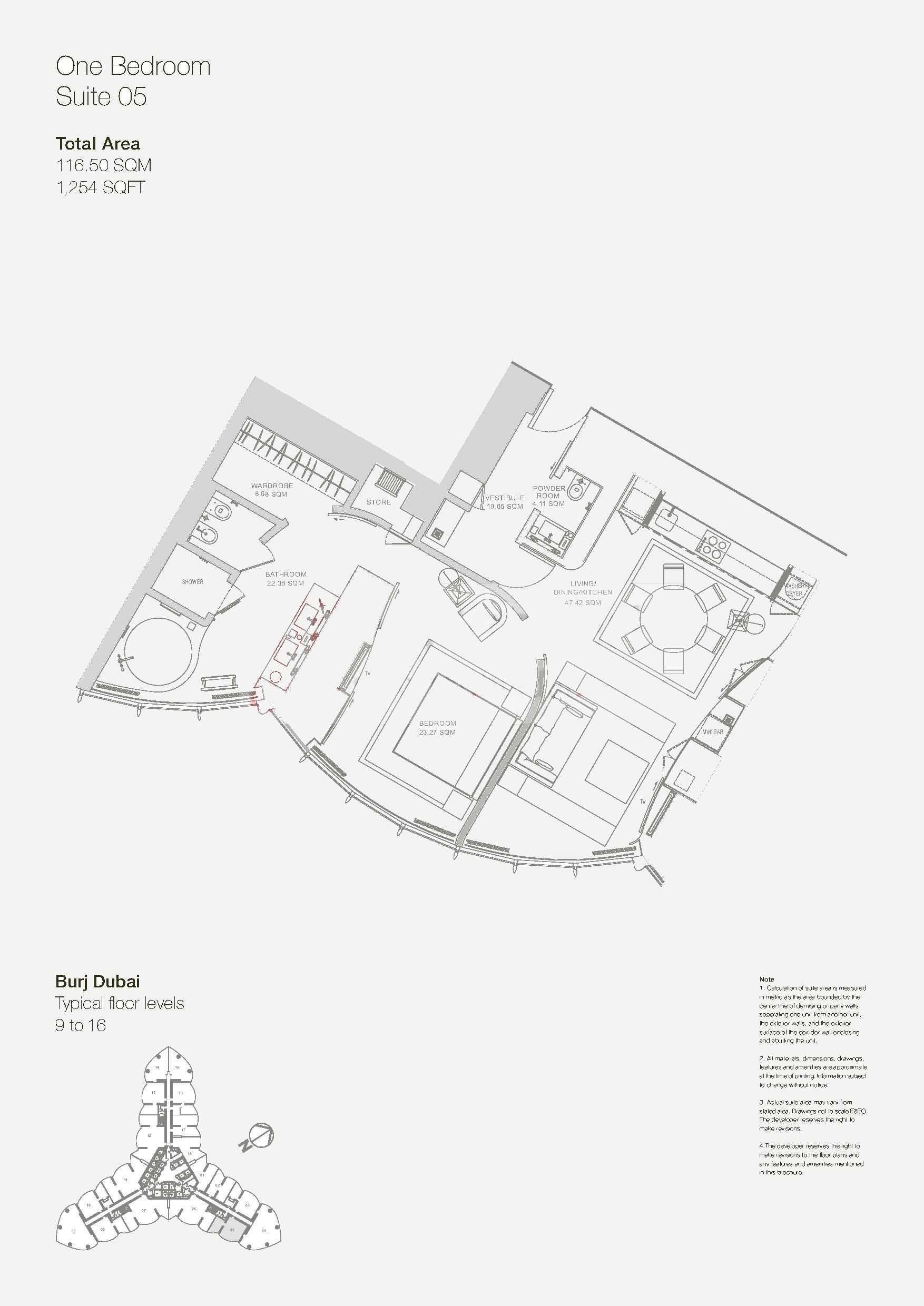 1754x2480 Armani Hotel Floor Plans