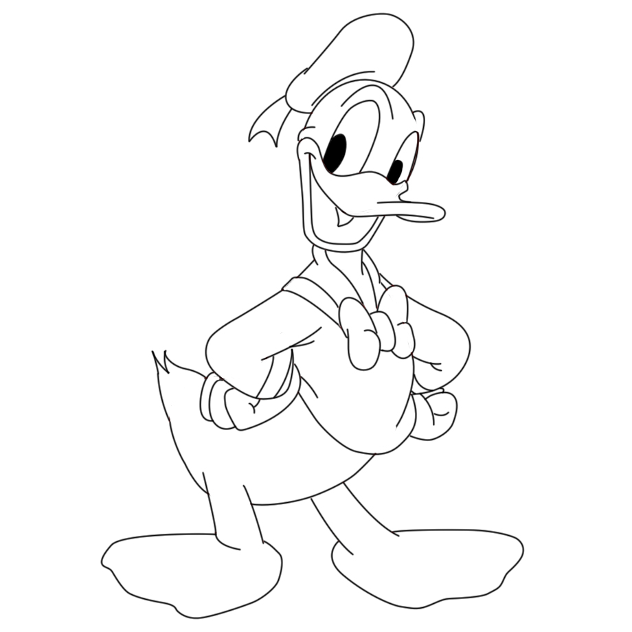 920x920 How To Draw Donald Duck