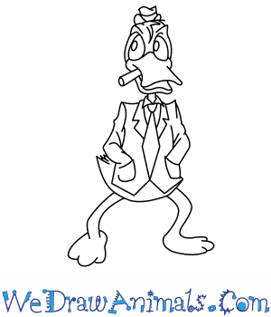 300x350 How To Draw Howard The Duck