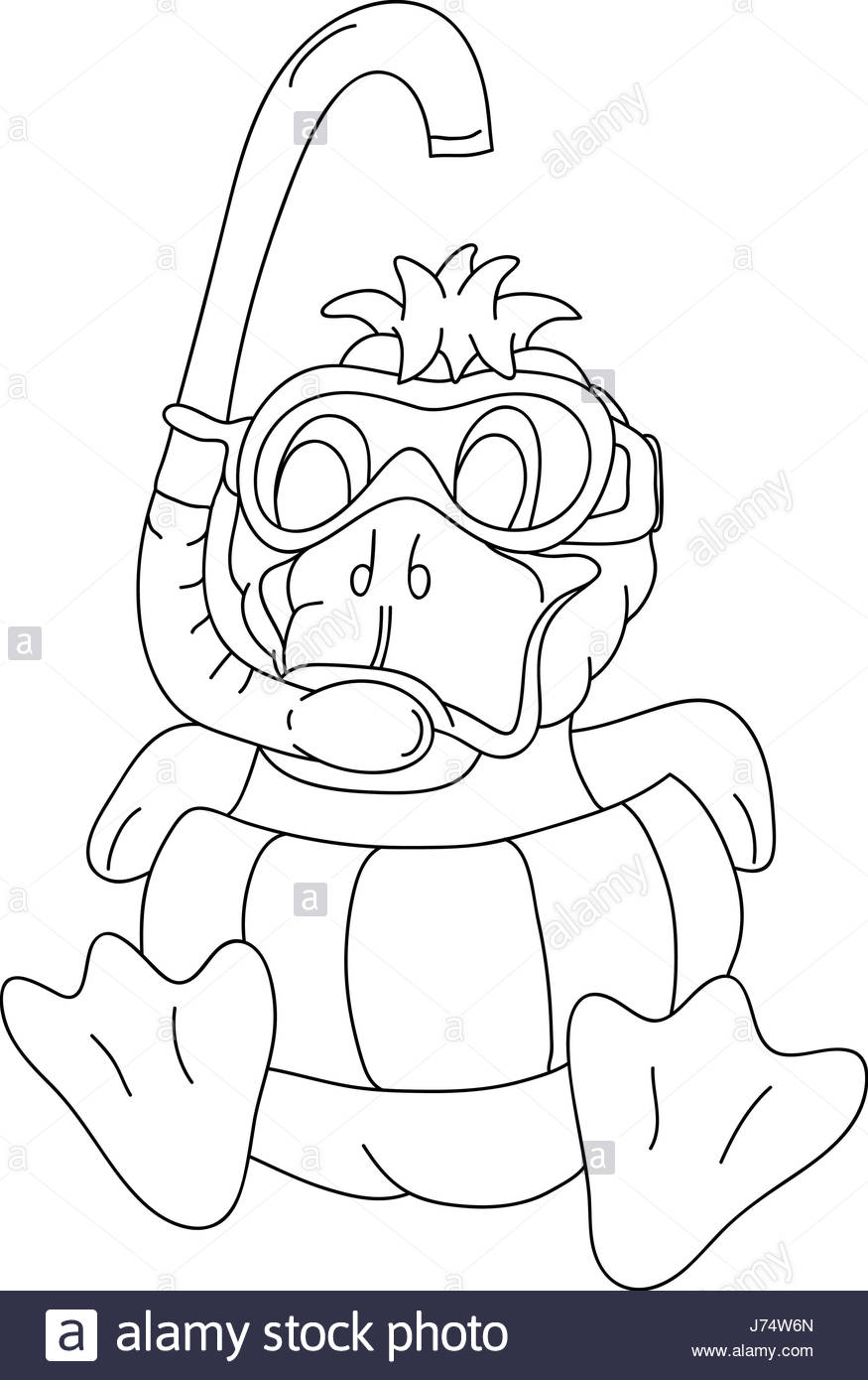 875x1390 Isolated Colour Illustration Duck Paint Draw Cartoon Beautiful