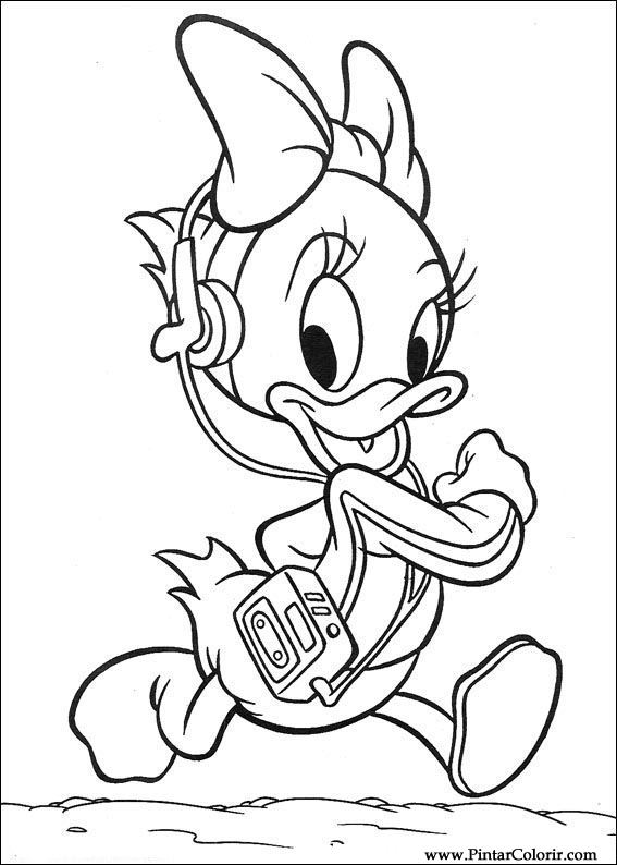 567x794 Drawings To Paint Printable Sweet Print Colour Donald Duck Design