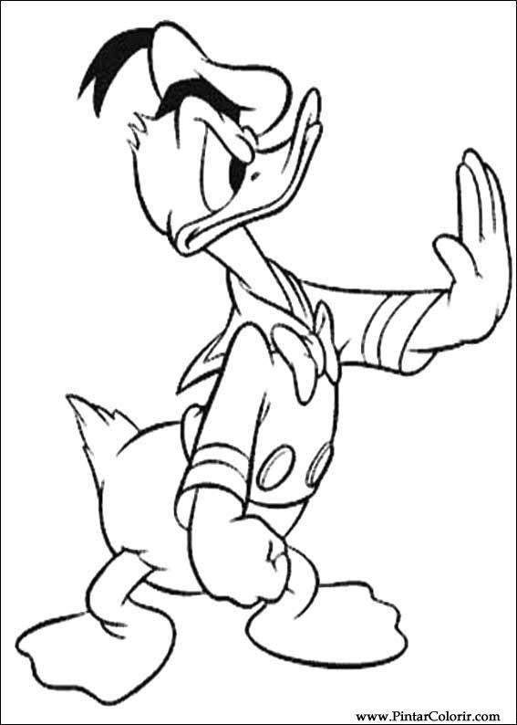 567x794 Drawings To Paint Amp Colour Donald Duck