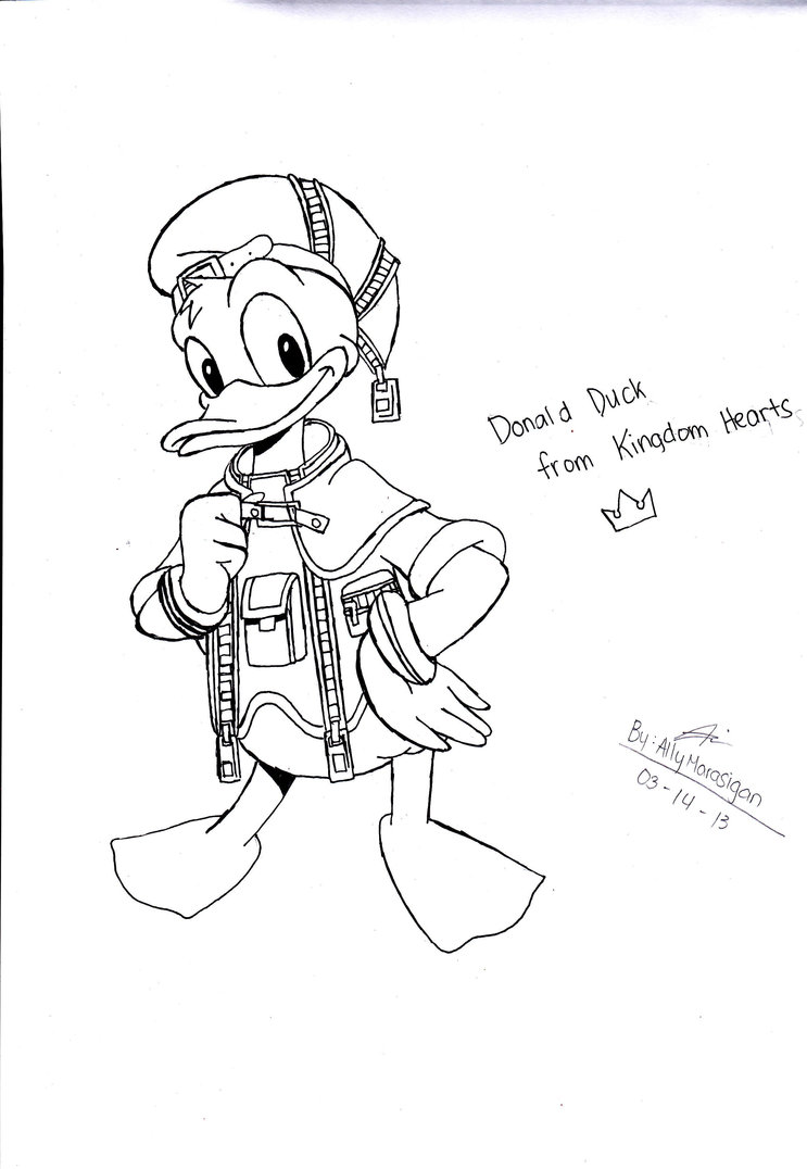 743x1076 Donald Duck Drawing By Ilovedrawingkh