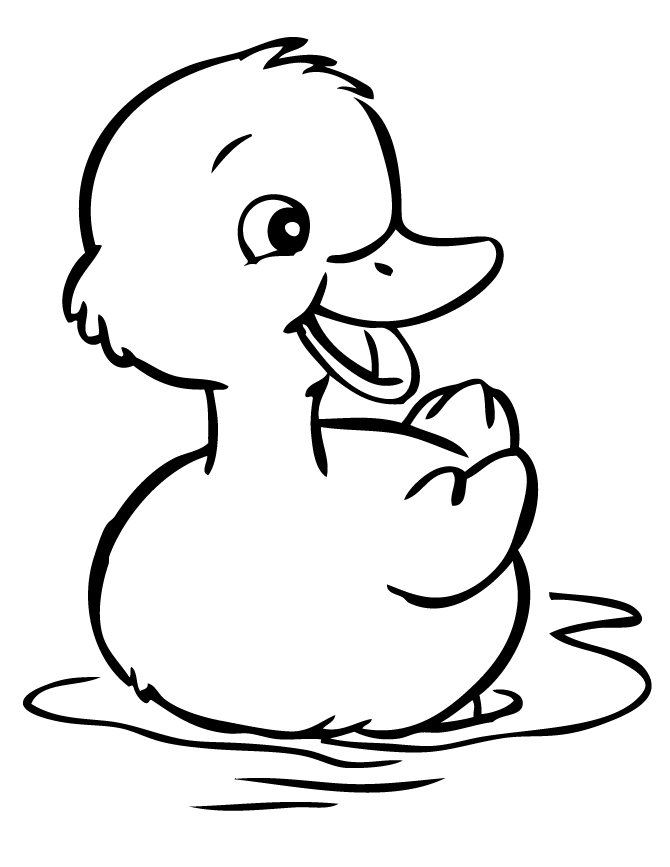670x867 Duck Coloring Sheet For Kids