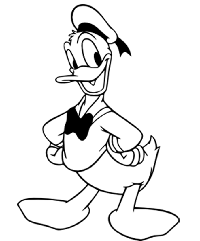 694x833 Valuable Design Ideas Donald Duck Outline Entertaining Disney