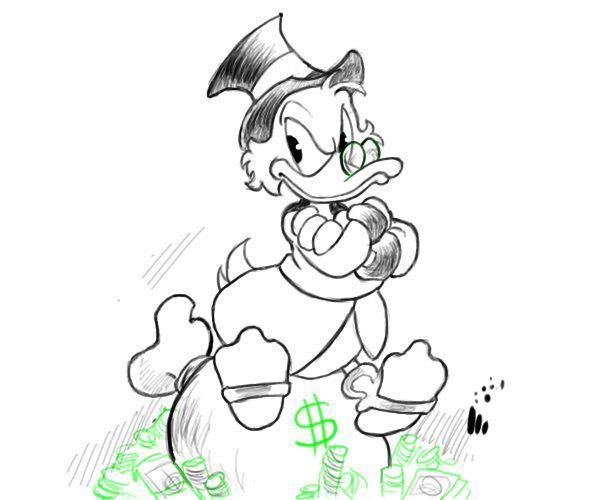 600x500 How To Draw Disney Characters Scrooge Mcduck