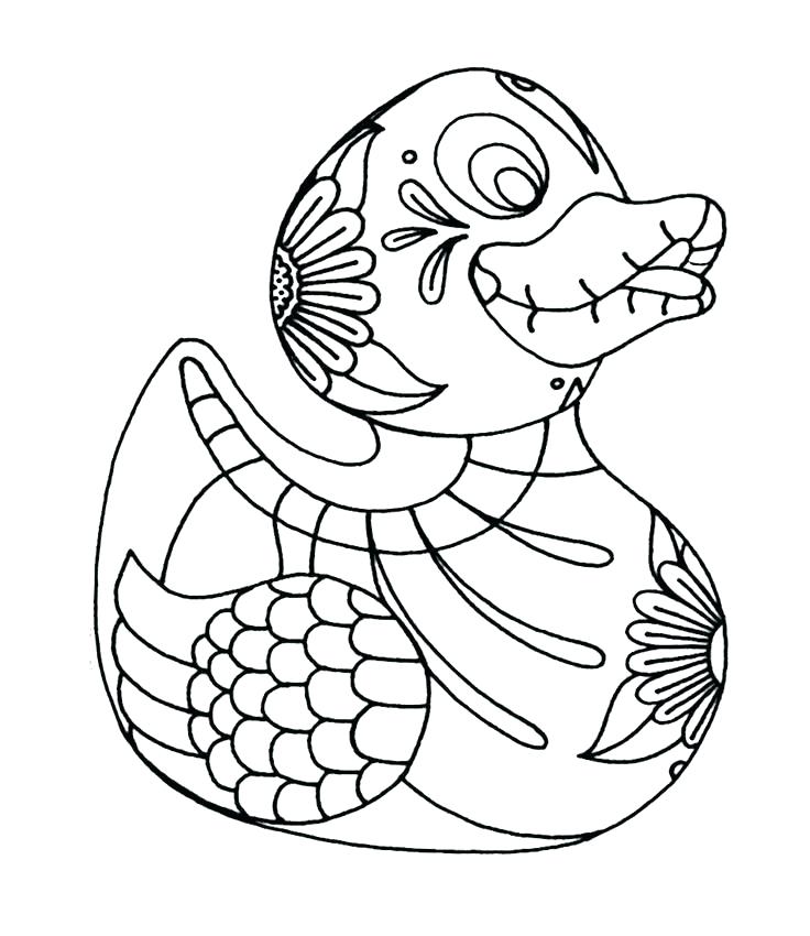 736x850 Coloring Pages Ducks