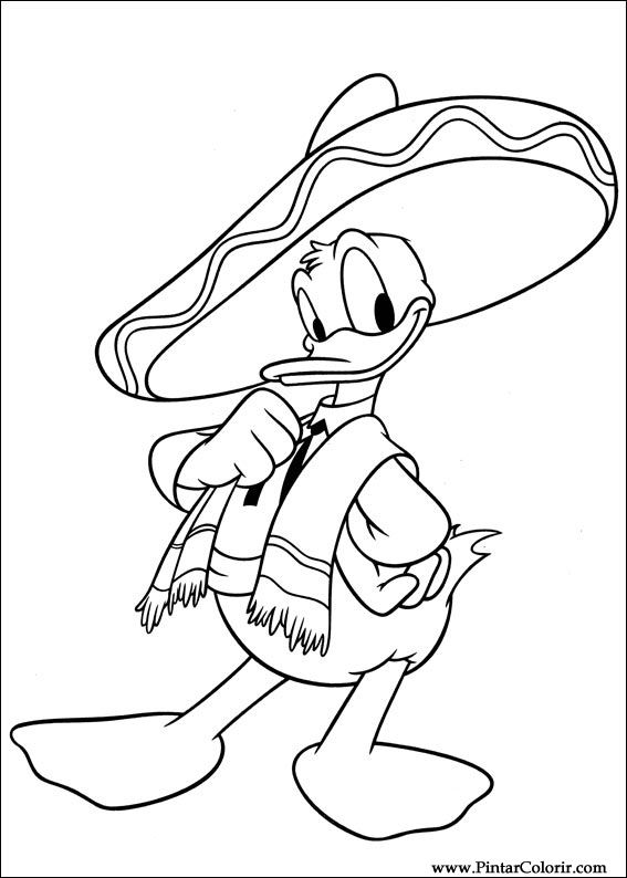 567x794 Drawings To Paint Amp Colour Donald Duck