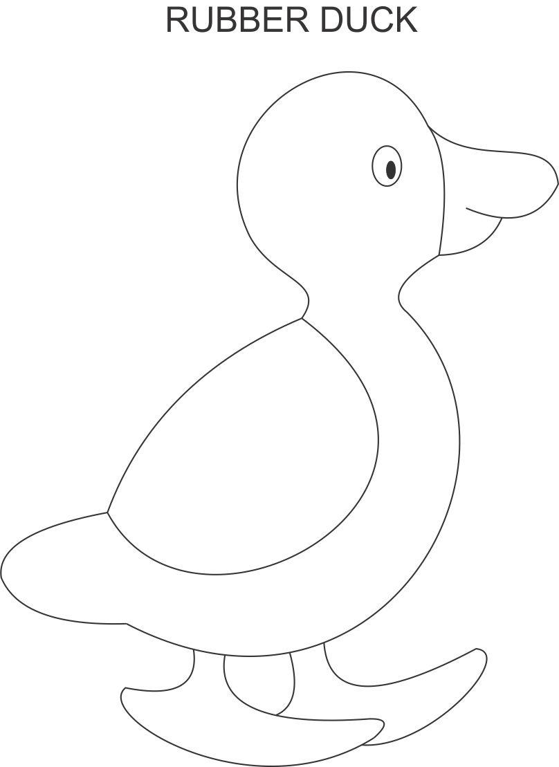 808x1109 Duck Drawings For Kids Free Download