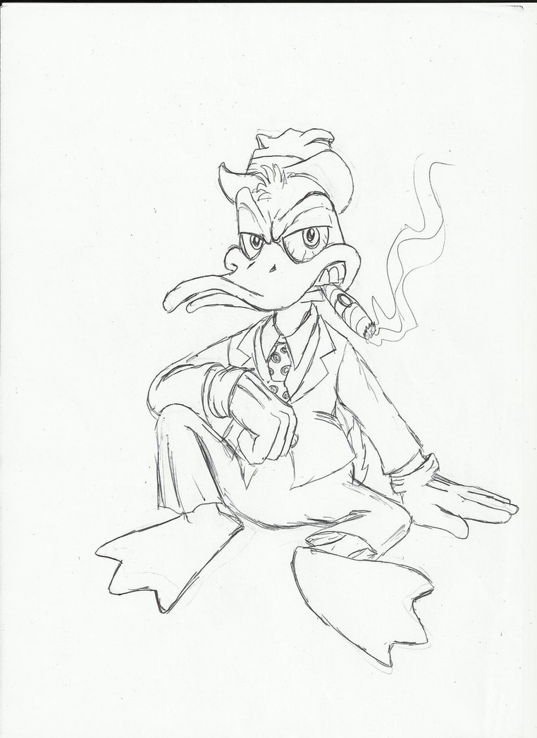 762x1048 Random Sketch Howard The Duck By Devilkais