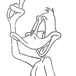250x250 Daffy Duck Drawing, Pencil, Sketch, Colorful, Realistic Art Images