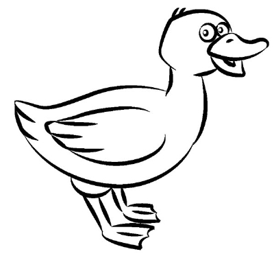 400x376 How To Draw A Duck In 4 Steps Doodles And Illustrations