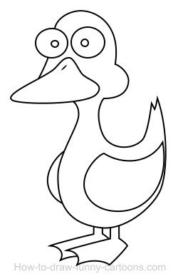 250x391 Drawing A Duck Cartoon