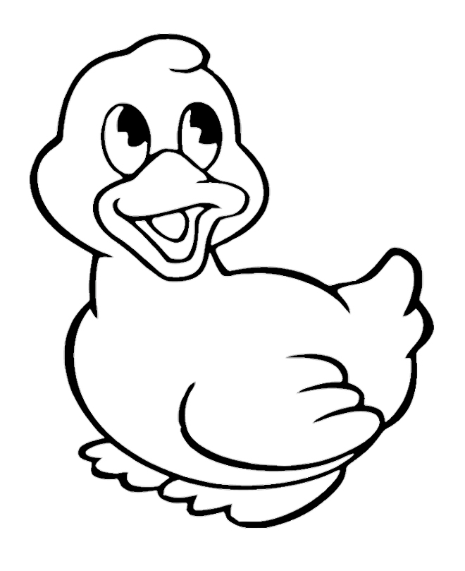 660x809 Duckling Coloring Pages