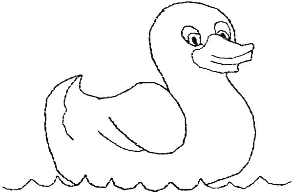 600x394 Rubber Duck Coloring Page Rubber Ducky Coloring Page Swimming