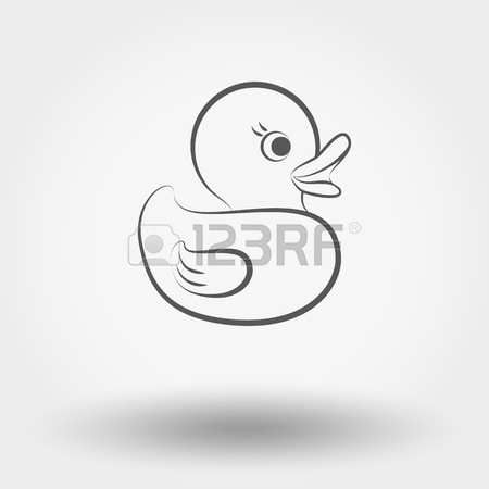 450x450 Rubber Duck Or Ducky Bath Toy Flat Color Icon For Apps