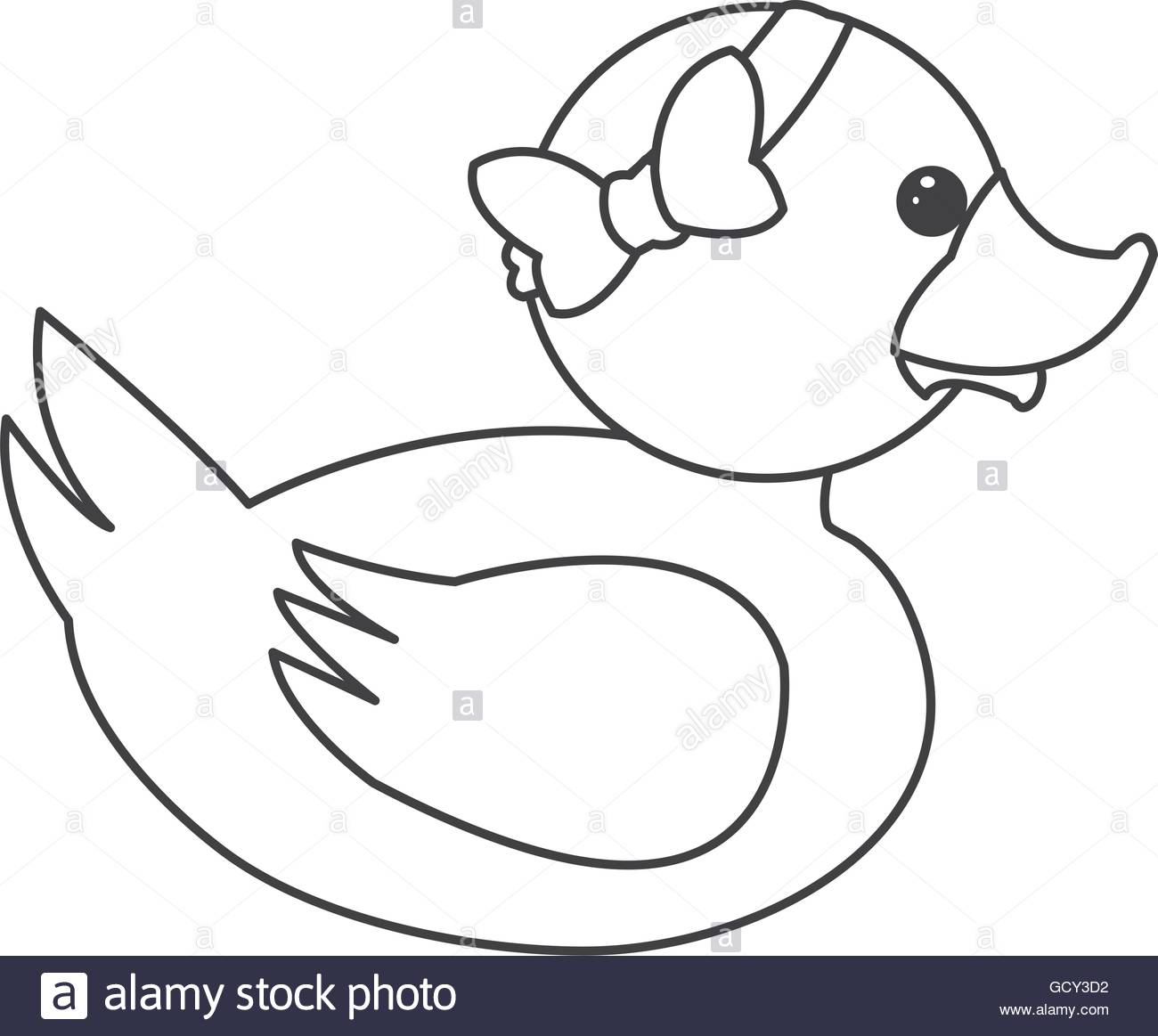 1300x1163 Toy Rubber Duck With Bow Icon Stock Vector Art Amp Illustration