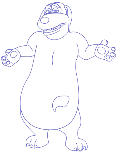 400x520 How To Draw Duke From Back