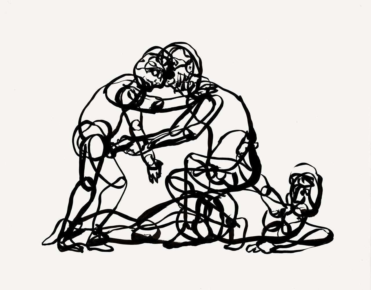 1280x1001 Paul Chan, Dumb Luck!, 2009, Ink On Paper, 27.9 X 35.6 Cm, Emanuel