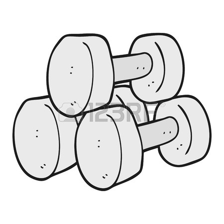 450x450 Freehand Drawn Cartoon Dumbbells Royalty Free Cliparts, Vectors