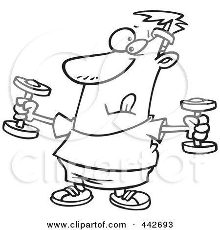 450x470 Royalty Free (Rf) Clip Art Illustration Of A Cartoon Man