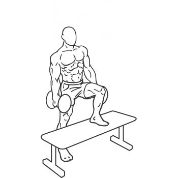 350x350 Step Ups With Dumbbells