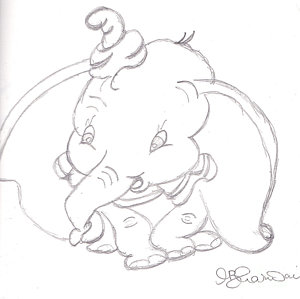 300x299 Dumbo Drawings Fine Art America