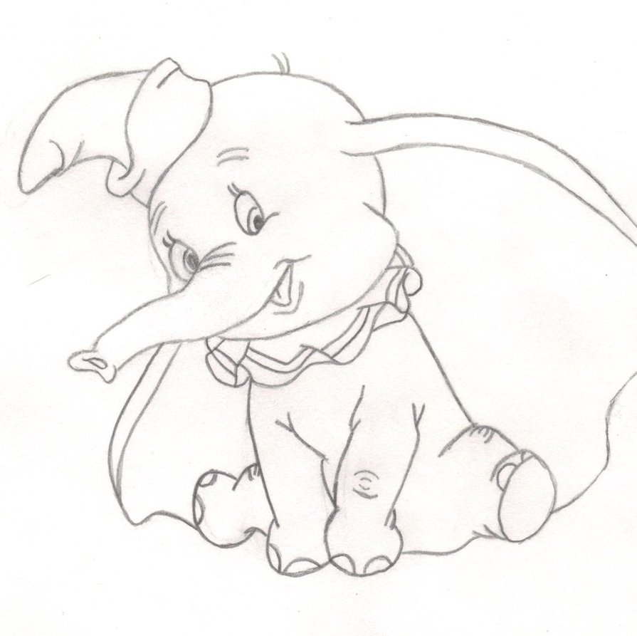 How To Draw Dumbo Easy Drawing Tutorial For Kids - vrogue.co