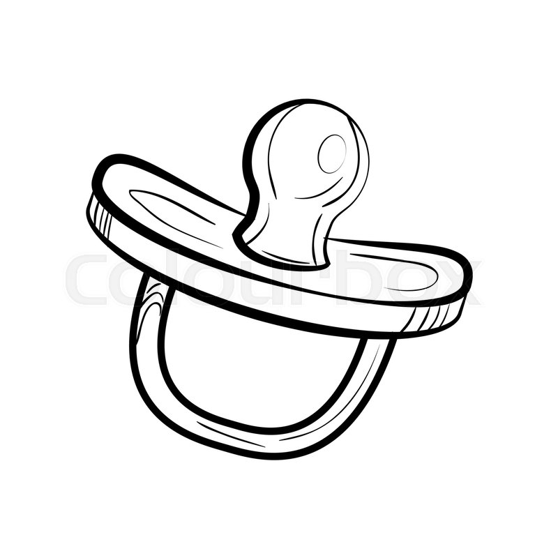 800x800 Sketch Baby Dummy. Vector Illustration Eps 10 Stock Vector