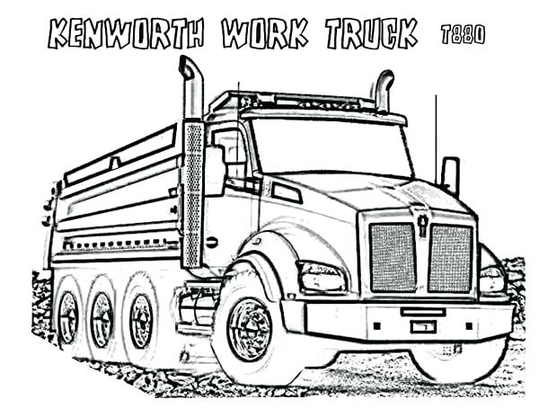 600x464 Drawing Garbage Truck Coloring Pages Download Print