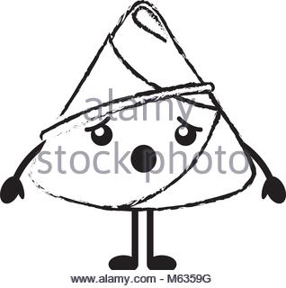 318x320 Kawaii Rice Dumpling Surprised Cartoon Stock Vector Art